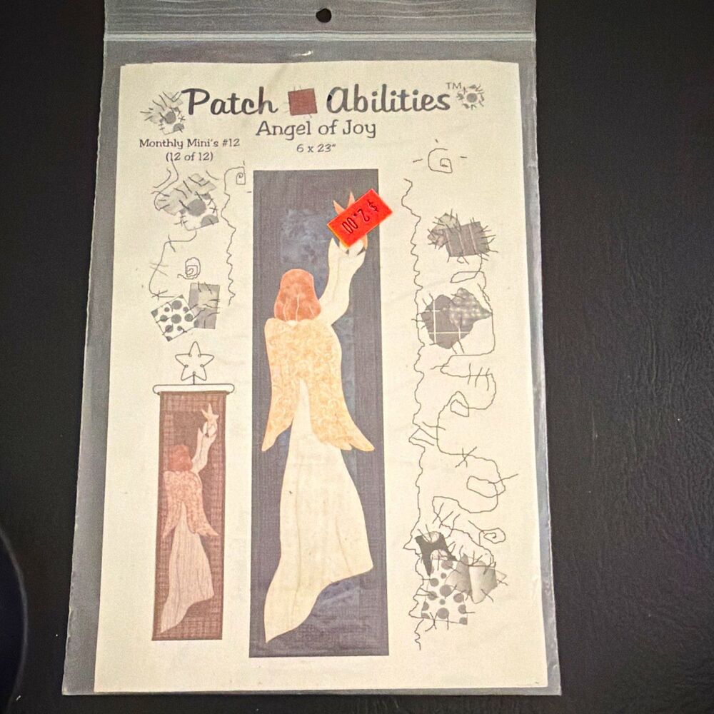 Vintage Patch Abilities Angel of Joy Applique Quilt Pattern Monthly Mini's